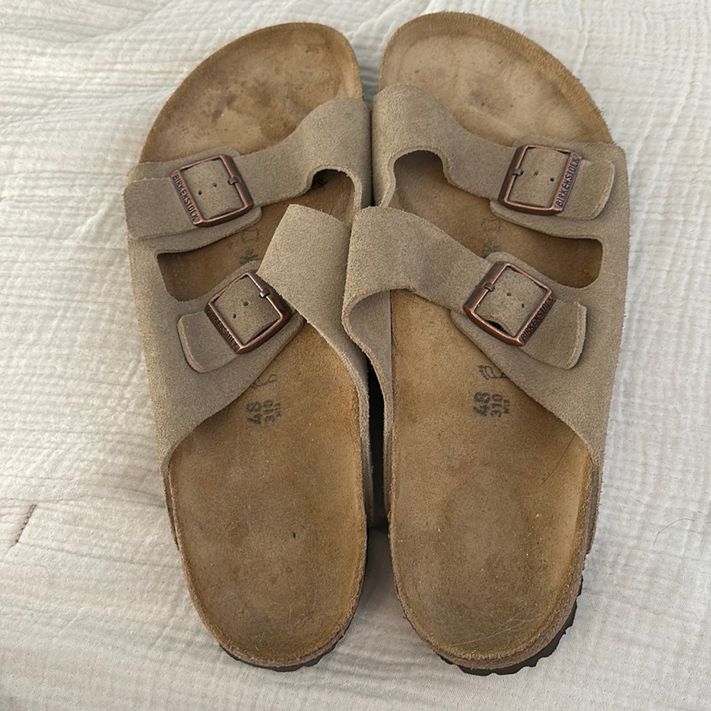 BIRKENSTOCK ARIZONA SOFT FOOTBED TAUPE SUEDE men’s 48